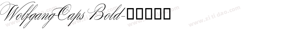 WolfgangCaps Bold字体转换